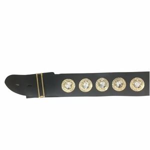 Hot in Hollywood Jeweled Elastic Black Belt NEW